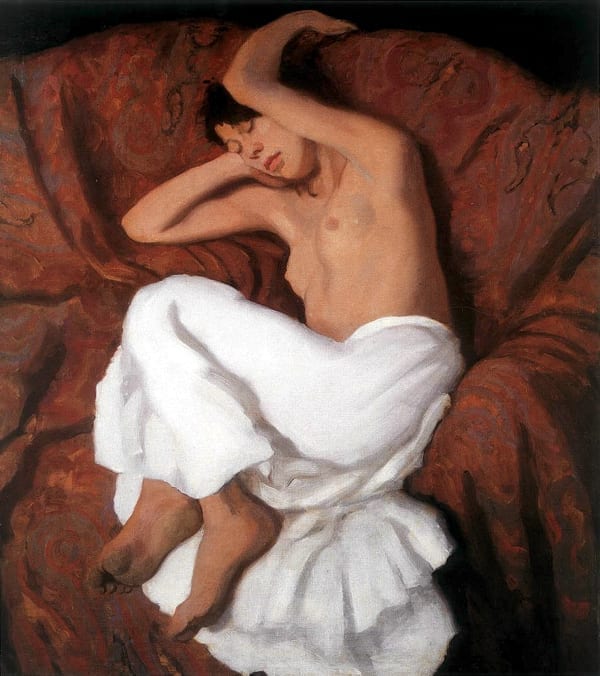 F_Károly_-_Sleeping_Gypsy_Girl_(1915)